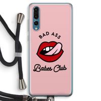 Badass Babes Club: Huawei P20 Pro Transparant Hoesje met koord