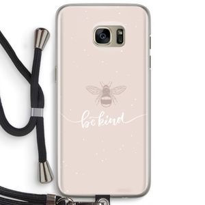 Be(e) kind: Samsung Galaxy S7 Edge Transparant Hoesje met koord