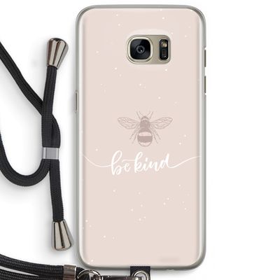 Be(e) kind: Samsung Galaxy S7 Edge Transparant Hoesje met koord