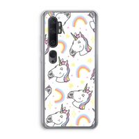 Rainbow Unicorn: Xiaomi Mi Note 10 Pro Transparant Hoesje