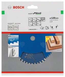 Bosch Accessoires Cirkelzaagblad expert for Wood 120x20x1.8/1.3x40 T - 2608644004