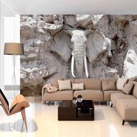Zelfklevend fotobehang - Olifant uit de rotsen, Premium print - thumbnail
