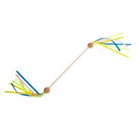 BS Toys houten draaistok met lint BS Toys houten draaistok met lint