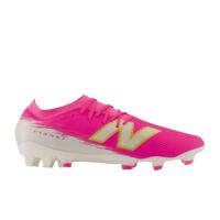 New Balance Furon V8 Team Gras Voetbalschoenen (FG) Felroze Wit Goud