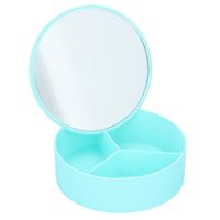 Touch Of Beauty Sieradenkistje Met Spiegel Meisjes 14 Cm Blauw - thumbnail