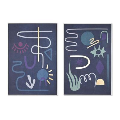 Canvas DKD Home Decor polyestyreen Canvas 83 x 4,5 x 122,5 cm