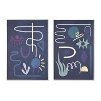 Canvas DKD Home Decor polyestyreen Canvas 83 x 4,5 x 122,5 cm