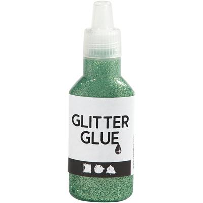 Creativ Company Glitterlijm, groen, 25 ml/ 1 fles