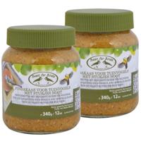 Best for Birds Vogelvoer - 4x - pindakaas - met stukjes noot - 340 gram - in pot
