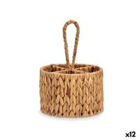 Bestekmand Gift Decor SF27113 SF27113 Bruin Metaal Waterhyacint 20 x 30 x 20 cm (12 Stuks)