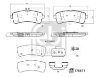 Remblokkenset, schijfrem 176871 - thumbnail