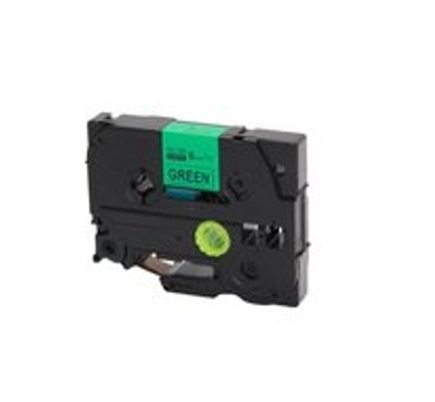 Huismerk Brother TZe-721 Labeltape 9mm Zwart op Groen