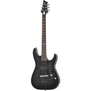 Schecter C-1 Platinum See Thru Black Satin elektrische gitaar