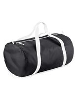 Atlantis BG150 Packaway Barrel Bag - Black/White - 50 x 30 x 26 cm