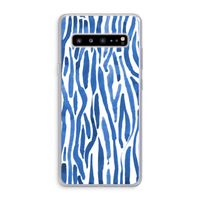 Blauwe nerven: Samsung Galaxy S10 5G Transparant Hoesje