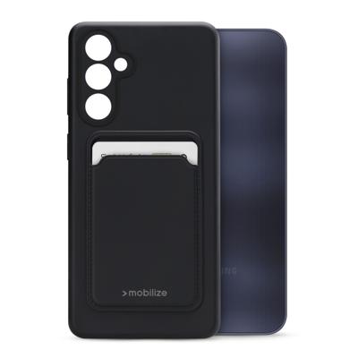 Mobilize Rubber Gelly Card Case Samsung Galaxy A25 5G Matt Black