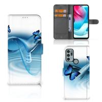 Motorola Moto G60s | Telefoonhoesje | Met pasjeshouder | Vlinders