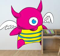Monster engel sticker