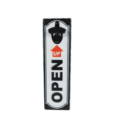 Bieropener Open Up zwart/wit