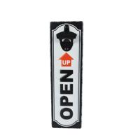 Bieropener Open Up zwart/wit