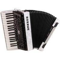 Hohner Bravo III 96 Wit, Silent Key accordeon - thumbnail