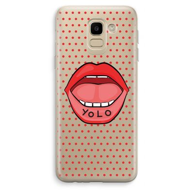 Yolo Denise: Samsung Galaxy J6 (2018) Transparant Hoesje