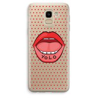 Yolo Denise: Samsung Galaxy J6 (2018) Transparant Hoesje