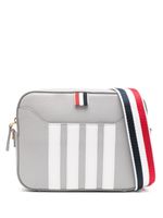 Thom Browne sac à bandoulière à rayures - Gris