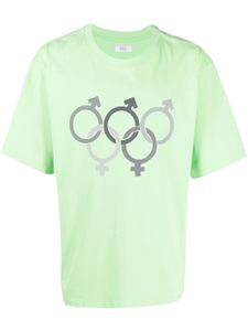 ERL t-shirt Olympics Sex en coton - Vert