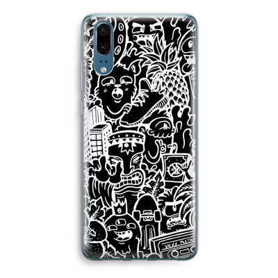 Vexx Black Mixtape: Huawei P20 Transparant Hoesje