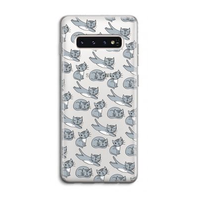 Poezen: Samsung Galaxy S10 4G Transparant Hoesje