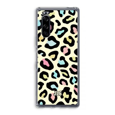 Leopard pattern: Sony Xperia 5 Transparant Hoesje