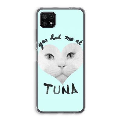 You had me at tuna: Samsung Galaxy A22 5G Transparant Hoesje