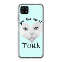 You had me at tuna: Samsung Galaxy A22 5G Transparant Hoesje