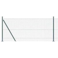 VidaXL Afrasteringspaal groen 10 x 1 m (40 x 40 mm gaas) staal en pvc
