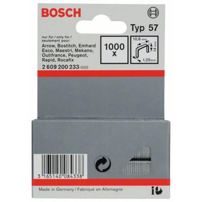 Niet met plat draad type 57, 10,6 x 1,25 x 14 mm 1000 stuk(s) Bosch Accessories 2609200233 Afm. (l x b) 14 mm x 10.6 mm