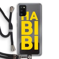 Habibi Majorelle : Samsung Galaxy A41 Transparant Hoesje met koord