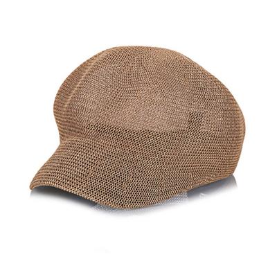 Lente en zomer Koreaanse versie van de nieuwe lichte lichaam effen kleur casual bump Beret Hat vrouwelijke outdoor Fashion Duck tong achthoekige Cap (