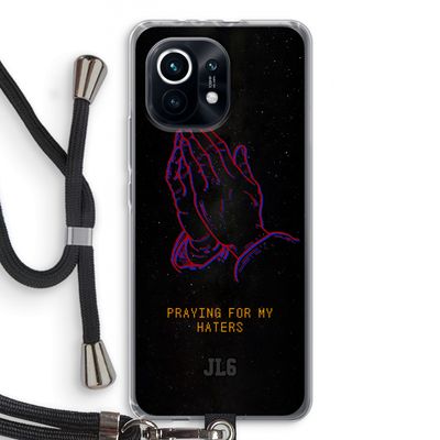 Praying For My Haters: Xiaomi Mi 11 Transparant Hoesje met koord