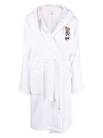 Moschino Teddy Bear motif cotton dressing gown - Blanc