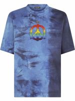 Dolce & Gabbana t-shirt à imprimé tie dye - Bleu