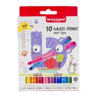 Bruynzeel Kids Multi Point viltstiften - 10 stuks