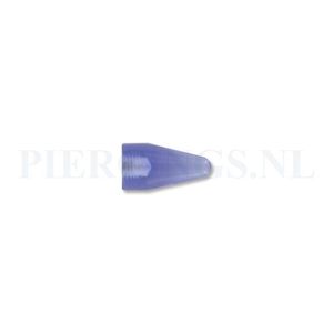 Spike 1.6 mm acryl helderblauw groot