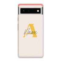 Amber Script: Google Pixel 6 Transparant Hoesje
