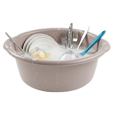 Plasticforte Klein Afwasteiltje - 6 liter - beige - rond - 32 x 14 cm