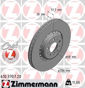 Remschijf Coat Z 610370720