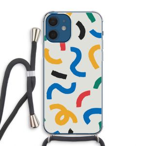 Illustratieve pop 2: iPhone 12 Transparant Hoesje met koord