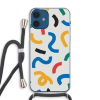 Illustratieve pop 2: iPhone 12 Transparant Hoesje met koord