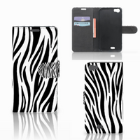 Wiko Lenny Telefoonhoesje met Pasjes Zebra - thumbnail