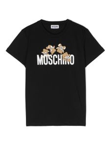 Moschino Kids t-shirt à imprimé Leo Teddy - Noir